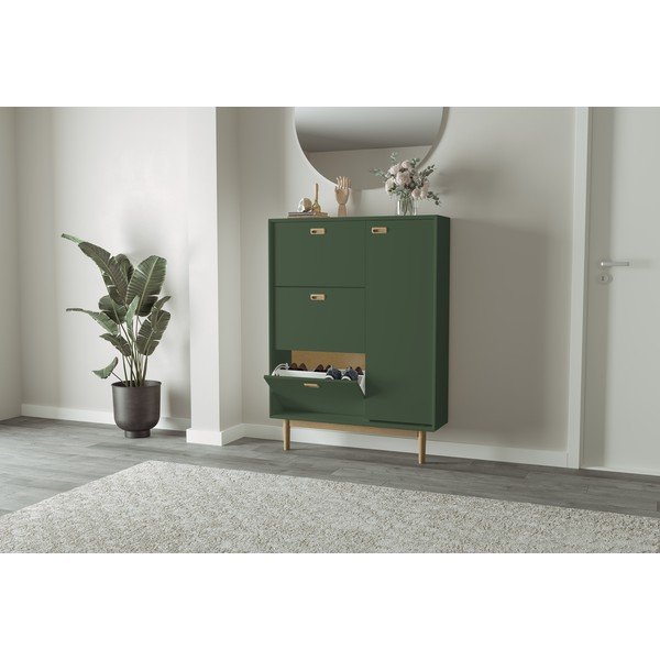 Zöld billenő ajtós cipőtartó Svea – Tenzo-image-1