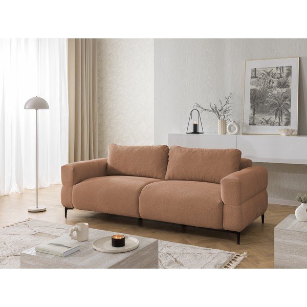 Terrakotta színű kanapé 217 cm Helio – Ropez-image-2