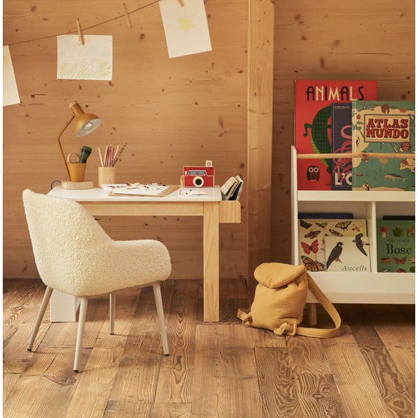 Gyerek íróasztal fehér asztallappal 40x77 cm Serwa – Kave Home-image-1