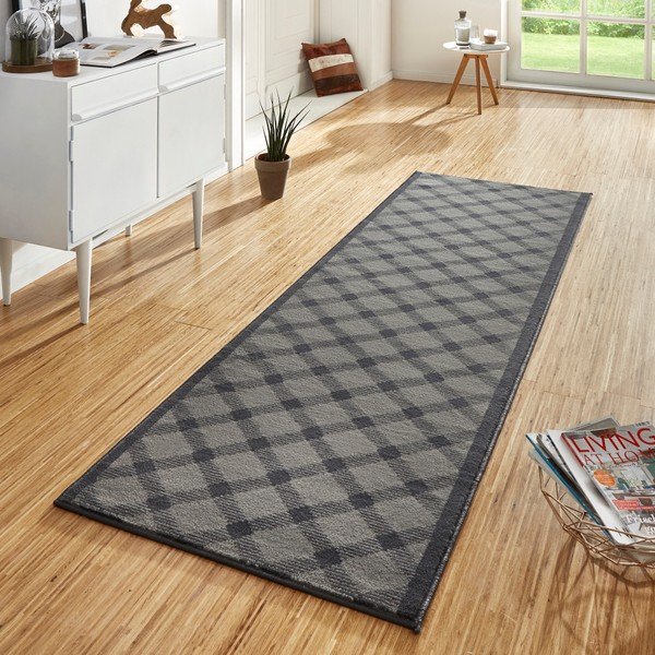 Basic szürke futószőnyeg, 80 x 450 cm - Hanse Home-image-1