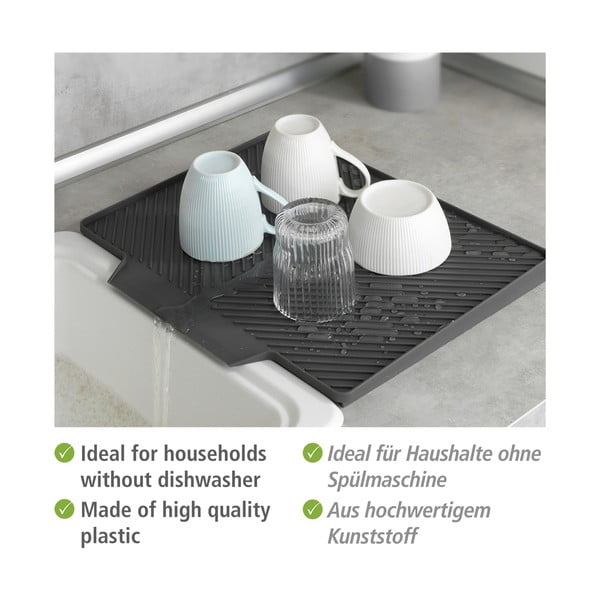 Neli sötétszürke edényszárító alátét, 34 x 40 cm - Wenko-image-3
