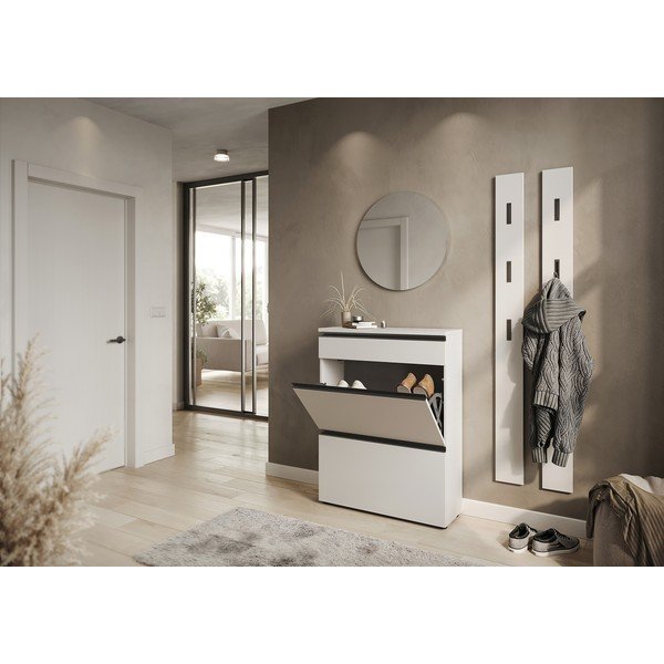 Krémszínű cipőtartó 80x107x29 cm Baldone – Germania-image-4