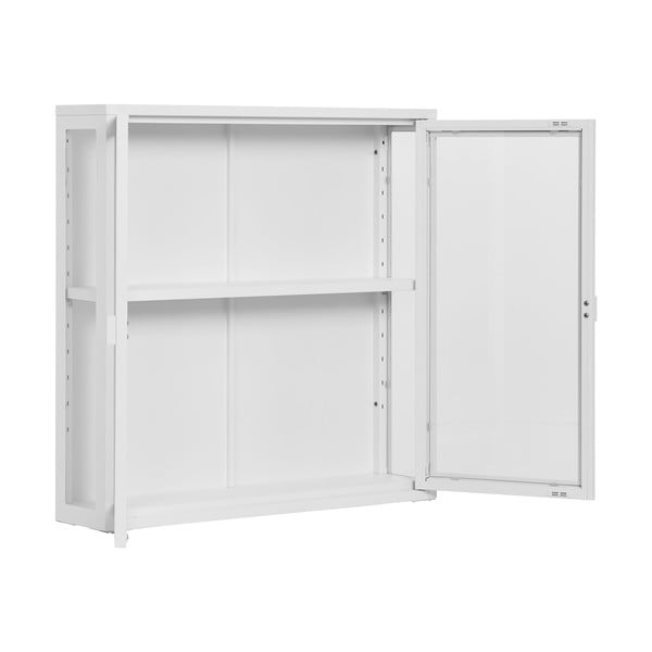 Fehér fém függő tálalószekrény 80x80 cm Brisbane – House Nordic-image-2