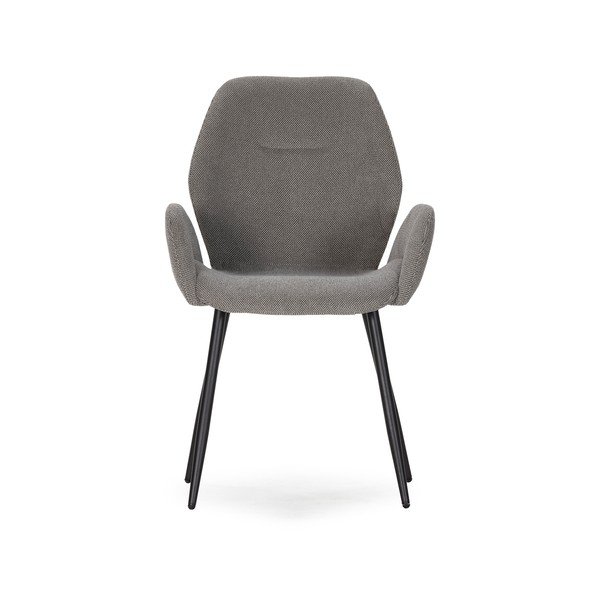 Szürke kárpitozott étkezőfotel szett 2 db-os Ansu – Marckeric-image-2