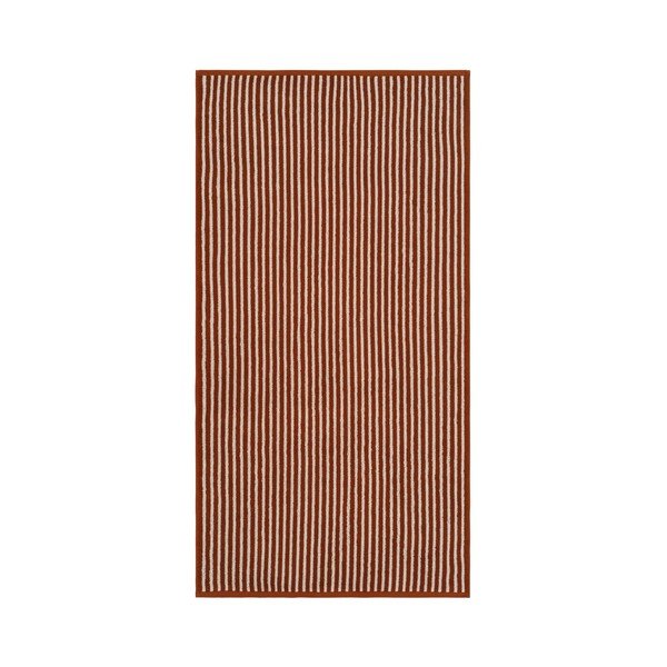 Konyakbarna-krémszínű pamut fürdőlepedő 70x140 cm Dixie – Jotex