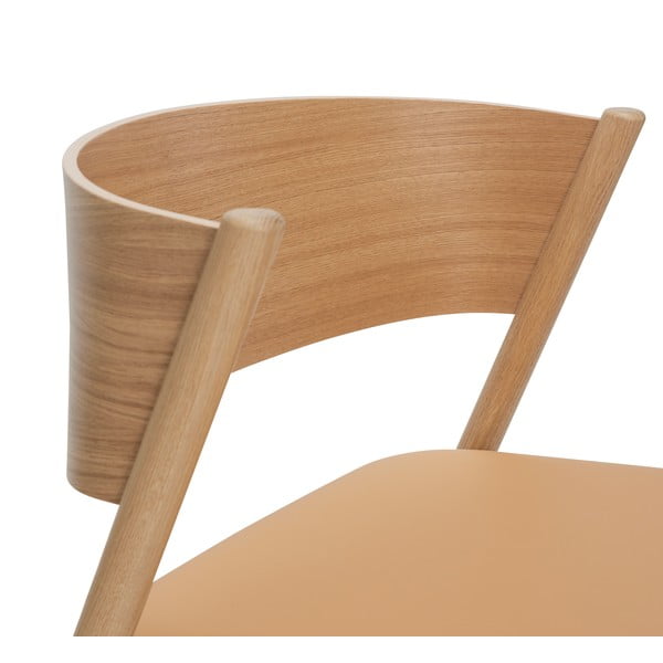 Világosbarna fotel Oblique – Hübsch-image-4
