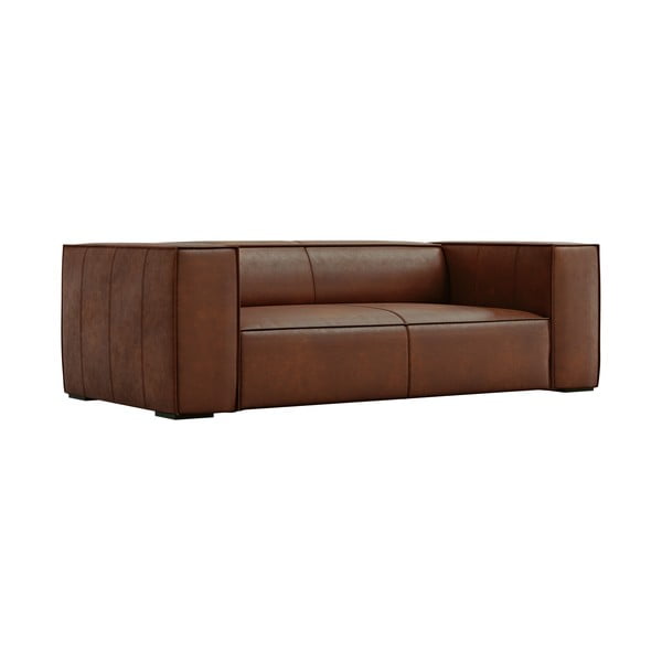 Konyakbarna bőr kanapé 212 cm Madame – Windsor & Co Sofas-image-2