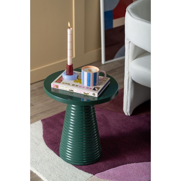Fém kerek tárolóasztal ø 40 cm Catania Ribbed – Leitmotiv-image-1