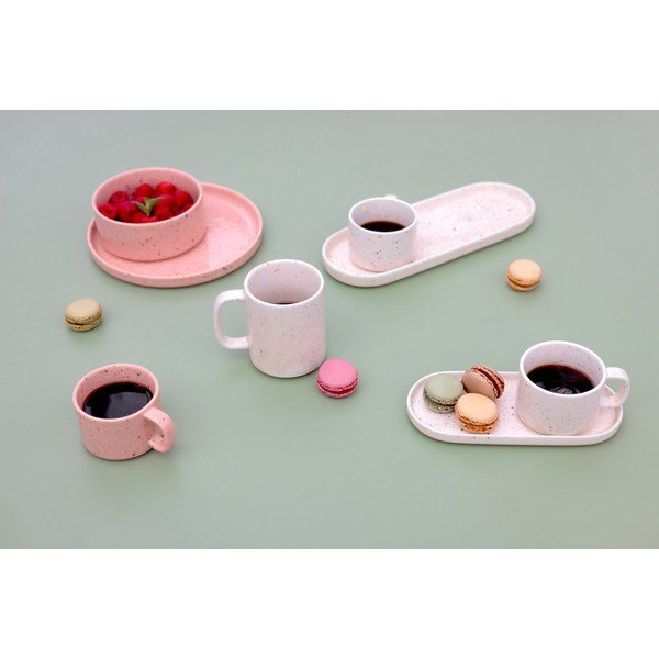 Bézs porcelán tányér ø 25 cm Fika – ONA-image-4