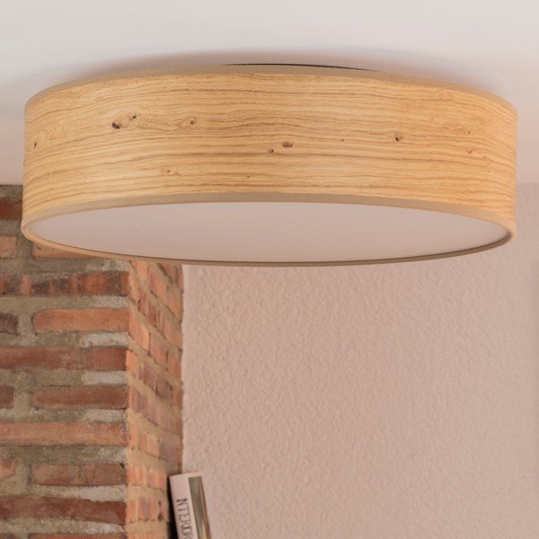 Ocho világosbarna mennyezeti lámpa furnér búrával, ⌀ 40 cm - Sotto Luce-image-4