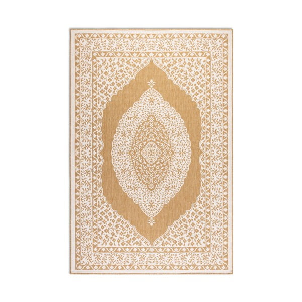 Okkersárga-krémszínű kültéri szőnyeg 80x150 cm Gemini – Elle Decoration-image-2