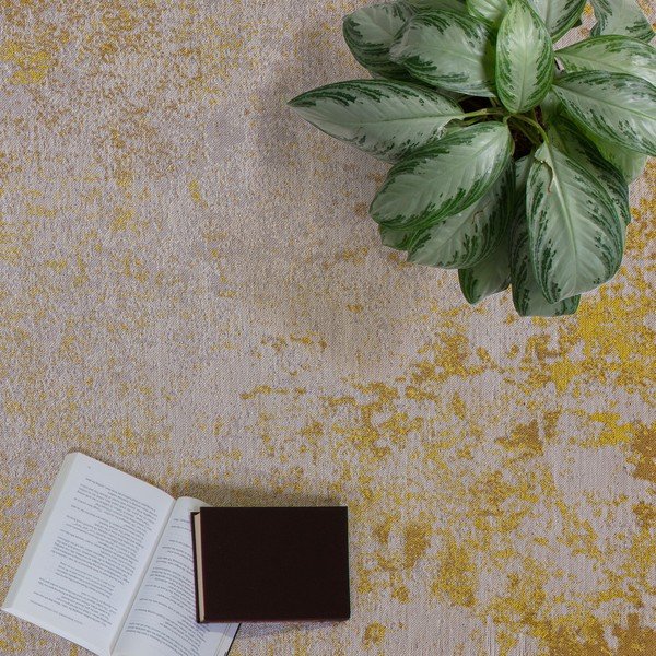 Okkersárga kültéri szőnyeg újrahasznosított szálakból 200x290 cm Dara – Asiatic Carpets-image-2