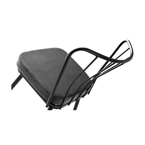 Antracitszürke fém étkezőszék szett 2 db-os Yildiz – Kalune Design-image-4