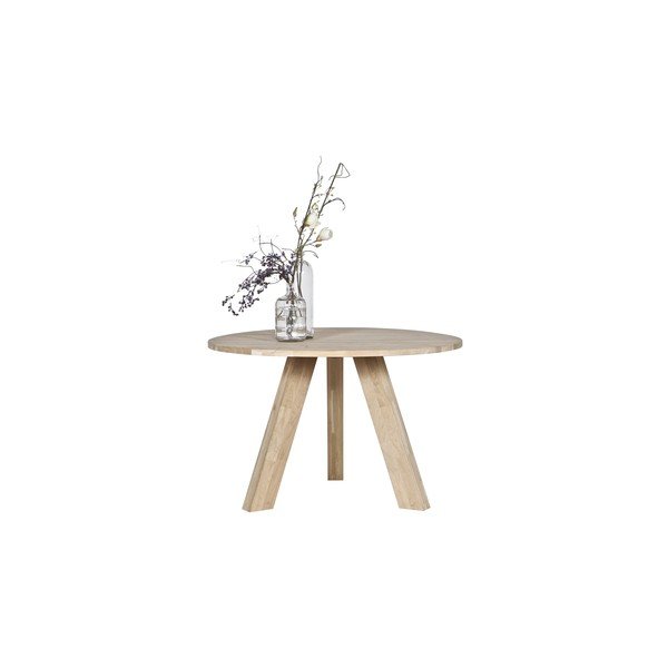 Rhonda tölgyfa étkezőasztal, ⌀ 129 cm - WOOOD-image-1