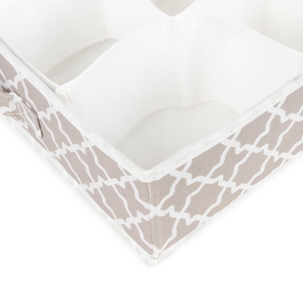 Bézs 16 rekeszes fiókrendszerező, 40 x 40 cm - Compactor-image-4