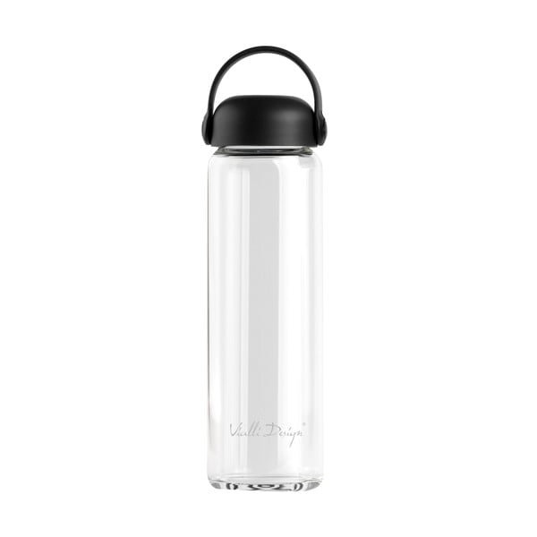 Fekete üveg ivópalack 540 ml Fuori – Vialli Design