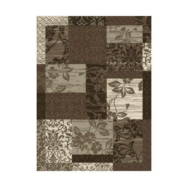 Prime Pile Flower barna szőnyeg, 110 x 60 cm - Hanse Home