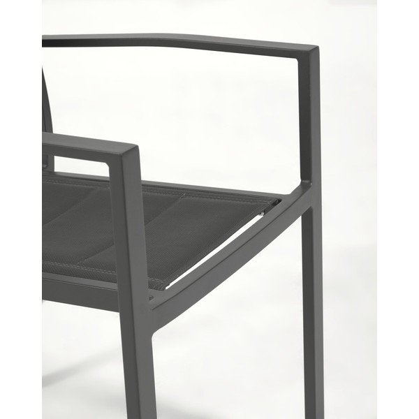 Sirley szürke alumínium kültéri szék - Kave Home-image-4