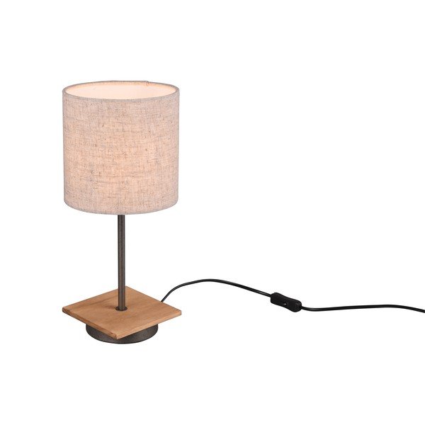 Bézs-natúr színű asztali lámpa textil búrával (magasság 40 cm) Elmau – Trio-image-1