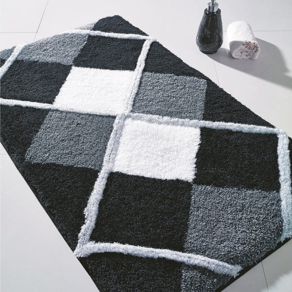 Tuvana szürke fürdőszobai szőnyeg, 50 x 60 cm