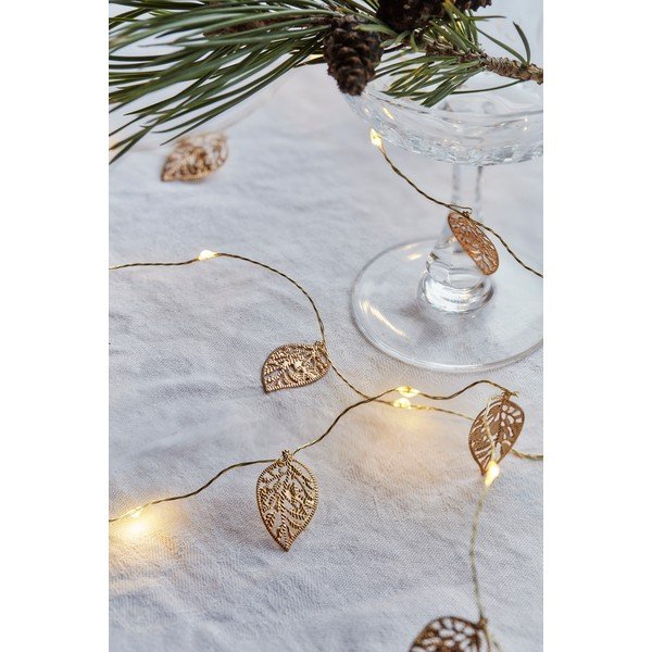 Elemmel működő fényfüzér izzók száma 20 db-os hosszúság 200 cm Marlin Leaf – Sirius