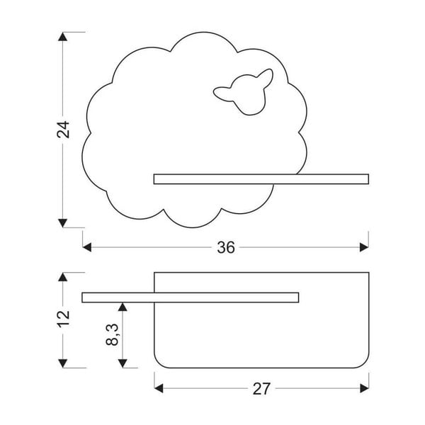 Fekete gyerek lámpa Sheep – Candellux Lighting-image-2