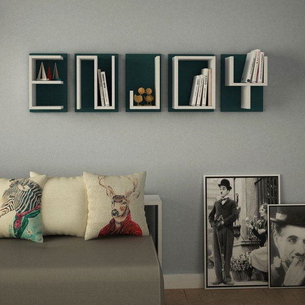 Enjoy Mustard 5 részes falipolc szett - Homitis-image-1