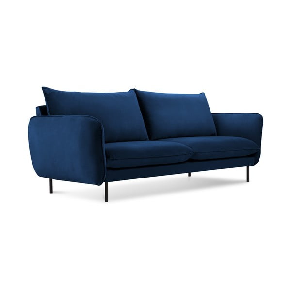 Kék bársony kanapé 160 cm Vienna – Cosmopolitan Design