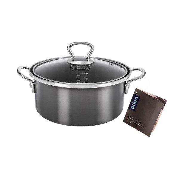 Zománcozott lábas fedővel 2,5 l Metalic – Orion-image-4