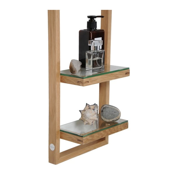 Zone tölgyfa falipolc, magasság 81 cm - Wireworks-image-2