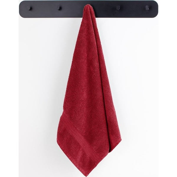 Piros frottír pamut törölköző és fürdőlepedő készlet 4 db-os Marina – DecoKing-image-1