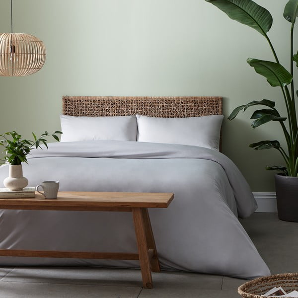 Szürke ágyneműhuzat 200x200 cm So Soft - Catherine Lansfield-image-1