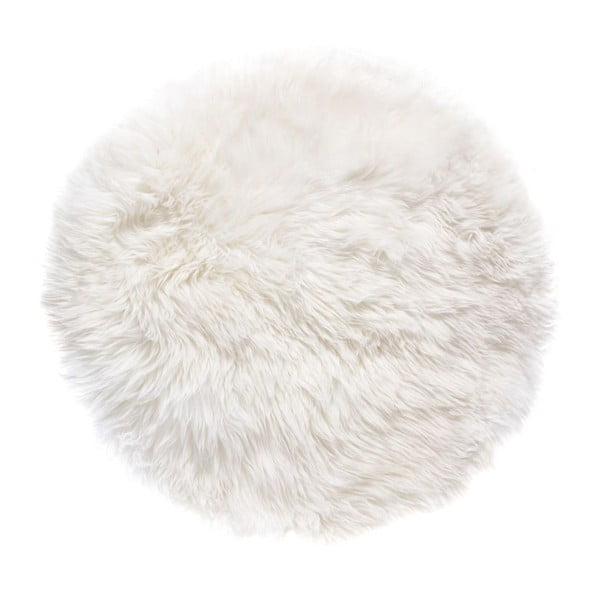 Zealand fehér bárányszőrme szőnyeg, ⌀ 70 cm - Royal Dream