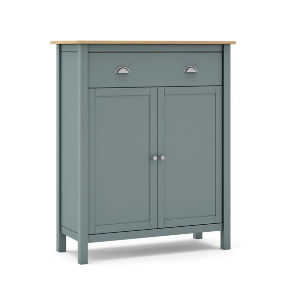 Szürkészöld borovi fenyő komód 90x110x40 cm Misti – Marckeric-image-3