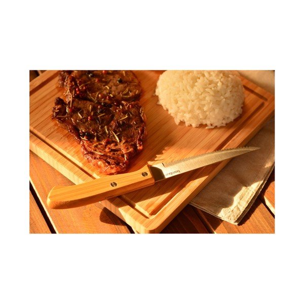 Yukon rozsdamentes acél steak kés, bambusz nyéllel - Bambum-image-1