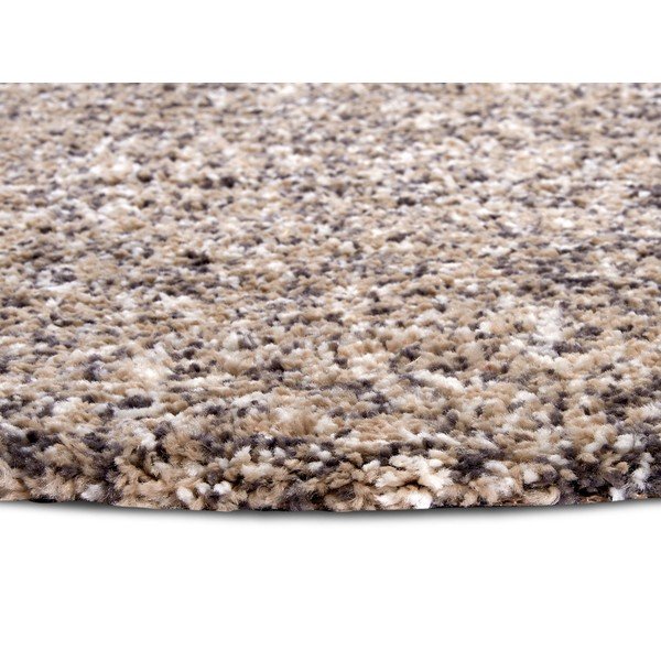 Bézs kerek szőnyeg ø 120 cm Shag – Hanse Home-image-3