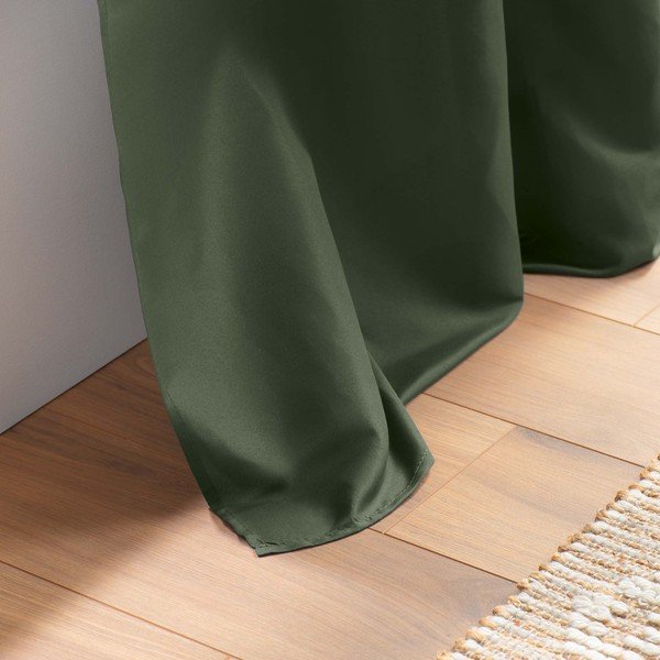 Khaki mikroszálas függöny 140x280 cm Absolu – douceur d'intérieur-image-4