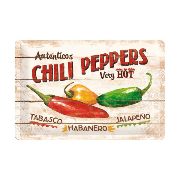 Chilli Peppers dekorációs falitábla - Postershop