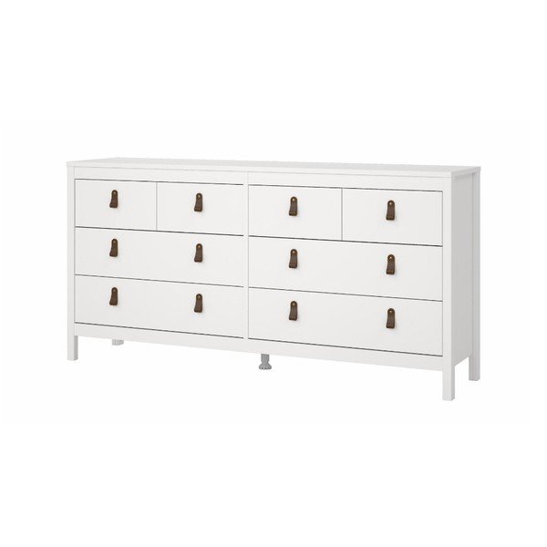 Fehér alacsony komód 159x80 cm Madrid – Tvilum