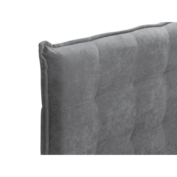 Szürke boxspring ágy tárolóhellyel 200x200 cm Echaveria – Mazzini Beds-image-4