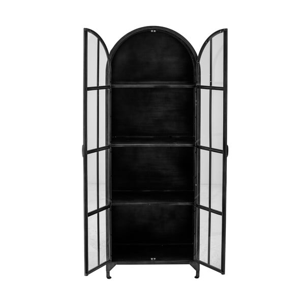 Fekete fém tálalószekrény 56,5x152,5 cm Papole – Bloomingville-image-3