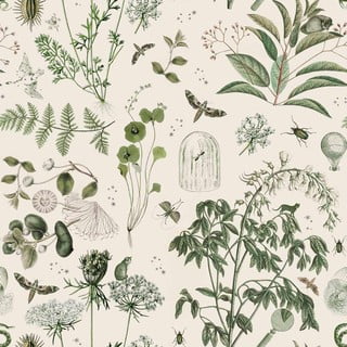 Tapéta 100x280 cm Green Botanical Stories - Dekornik