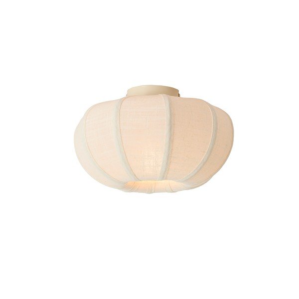Krémszínű mennyezeti lámpa textil búrával ø 30 cm Zosia – Light & Living-image-1