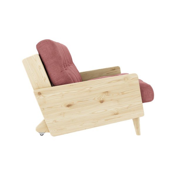 Rózsaszín kinyitható kanapé 190 cm Indie – Karup Design-image-4