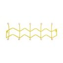 Sárga fém fali fogas 61 cm Zig Zag – PT LIVING