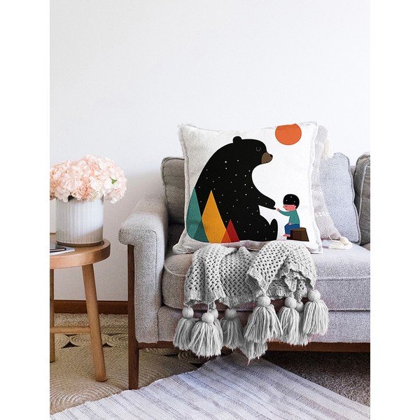 Bear pamut keverék párnahuzat, 55 x 55 cm - Minimalist Cushion Covers-image-2