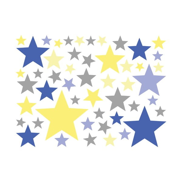 Stars Blue and Yellow 50 db-os falmatrica szett - Ambiance-image-2
