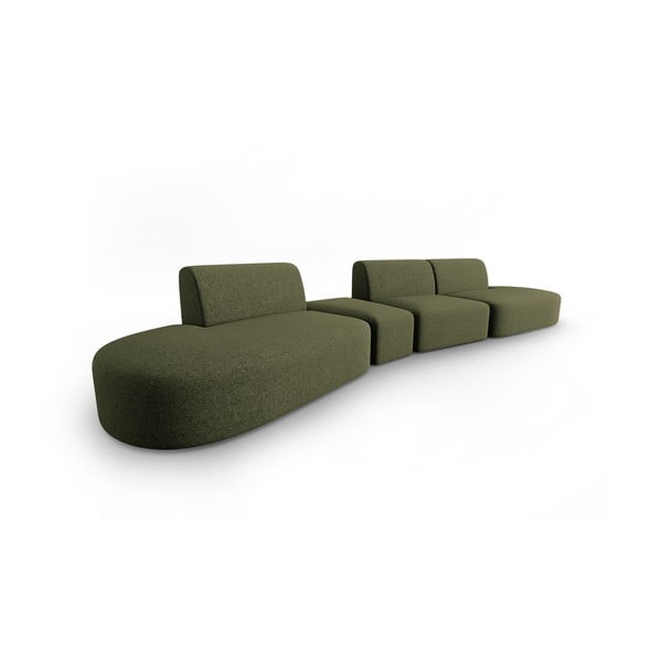 Zöld kanapé 412 cm Shane – Micadoni Home-image-1