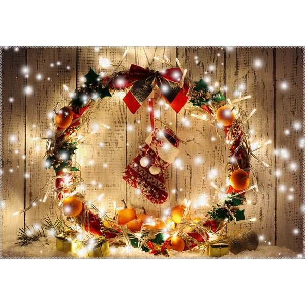 Christmas Period Lit Up Santa szőnyeg, 50 x 80 cm - Vitaus