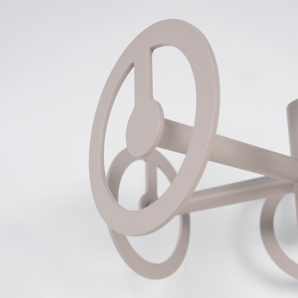 Szürke-bézs fém fogas Circle – Spinder Design-image-4